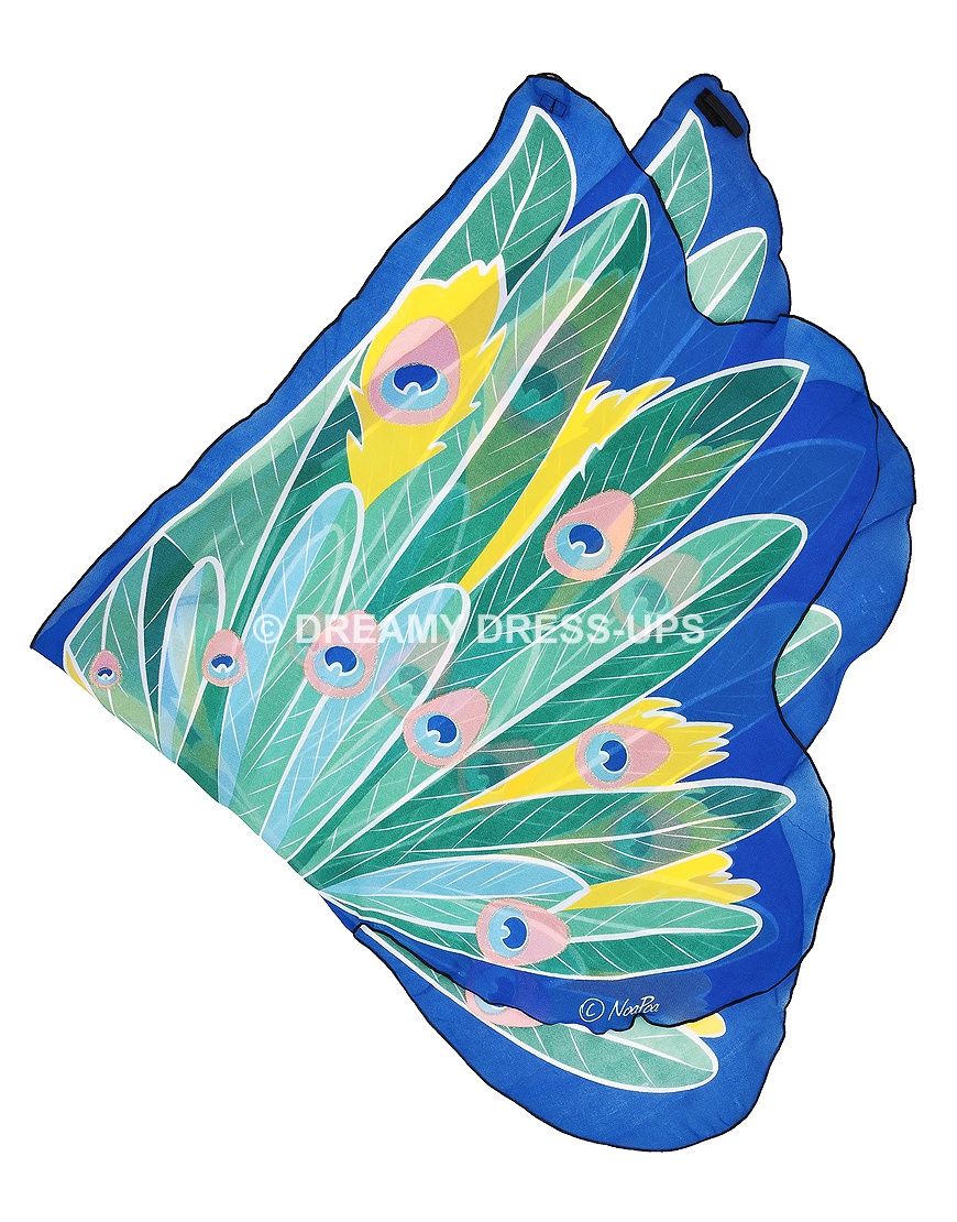 Blue Peacock Fantasy Wings